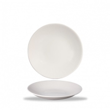 CHURCHILL SUPER VITRIFIED BAMBOO WHITE COUPE PLATE 8.9inch