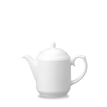 CHURCHILL SUPER VITRIFIED CHATEAU WHITE BEVERAGE POT 12.7OZ