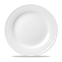 CHURCHILL SUPER VITRIFIED CHATEAU WHITE PLATE 11inch