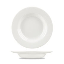 CHURCHILL SUPER VITRIFIED CLASSIC WHITE RIMMED SOUP BOWL 11.4OZ