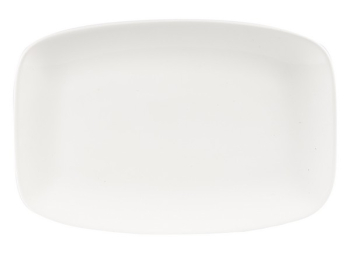 CHURCHILL SUPER VITRIFIED WHITE X SQUARED CHEF'S OBLONG PLATE 11.8X7.8Inch