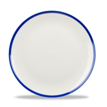 CHURCHILL SUPER VITRIFIED RETRO BLUE COUPE PLATE 10.2inch