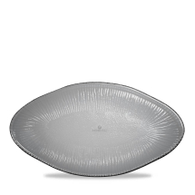 CHURCHILL BAMBOO OVAL GLASS PLATTER DUSK 29.5X16.2CM