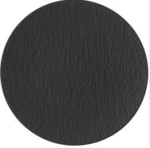 ROCK BLACK SHALE COUPE PLATE 32CM 1640742595