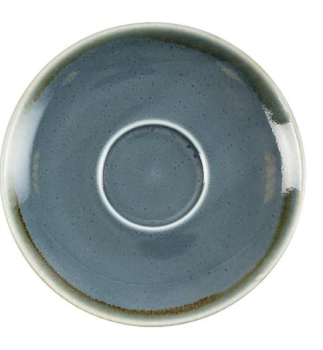 OLYMPIA KILN CAPPUCCINO SAUCER OCEAN 160MM X 6