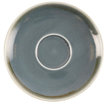 OLYMPIA KILN CAPPUCCINO SAUCER OCEAN 140MM X6