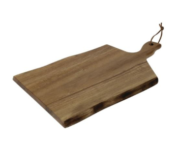 OLYMPIA ACACIA WOOD WAVY HANDLED WOODEN BOARD 355X250MM