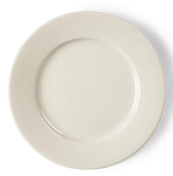 OLYMPIA IVORY WIDE RIMMED PLATES 250MM X12 U121