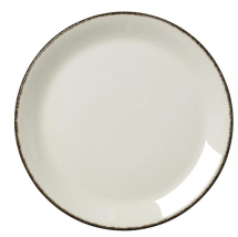 STEELITE ALUMINA VITRIFIED CHARCOAL DAPPLE COUPE PLATE 9inch