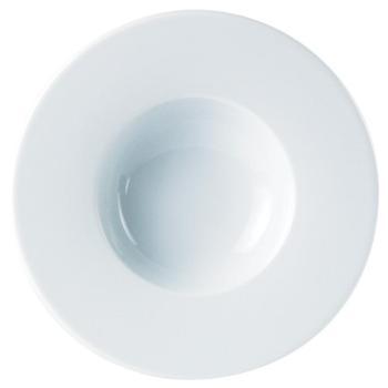 DPS PORCELITE STANDARD WIDE RIM PLATE 16OZ