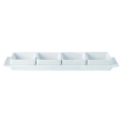 DPS PORCELITE CREATIONS SET 4 BOWLS & TRAY 15X3.5"