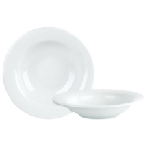 DPS PORCELITE BANQUET WINGED PASTA PLATE 25OZ