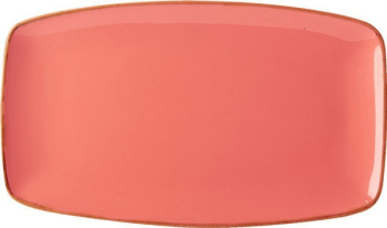 DPS PORCELITE SEASONS CORAL RECTANGULAR PLATE 12.2X7Inch