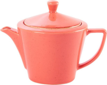 DPS PORCELITE SEASONS CORAL CONIC TEAPOT 17.5OZ