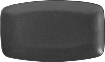 DPS PORCELITE SEASONS GRAPHITE RECTANGULAR PLATE 12.2X7Inch