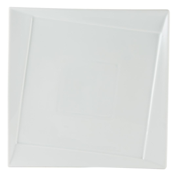 DPS PORCELITE TWIST SQUARE PLATTER 29X29CM  X6  186629