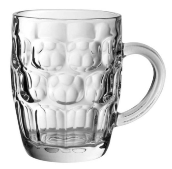 UTOPIA DIMPLE TANKARD PINT BEER GLASS 20OZ/570ML