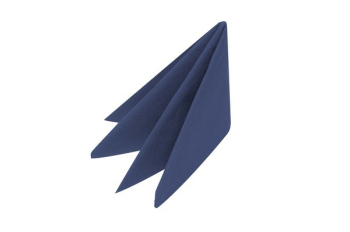 SWANSOFT NAPKINS INDIGO 4 FOLD 40CM