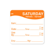2" REMOVABLE DAY OF THE WEEK LABEL SATURDAY