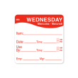 2" REMOVABLE DAY OF THE WEEK LABEL - WEDNESDAY