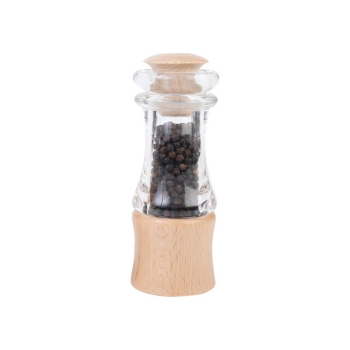 T&G CLASSIC PEPPER MILL CLEAR ACRYLIC & FSC BEECH