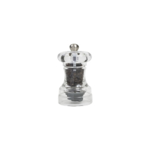 T&G CAPSTAN PEPPER MILL CLEAR ACRYLIC SATIN KNOB 100MM