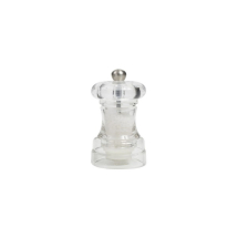 T&G CAPSTAN SALT MILL CLEAR ACRYLIC SATIN KNOB 100MM