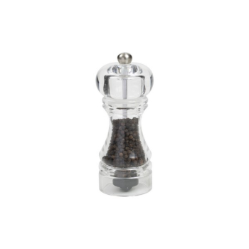 T&G CAPSTAN PEPPER MILL CLEAR ACRYLIC SATIN KNOB 145MM