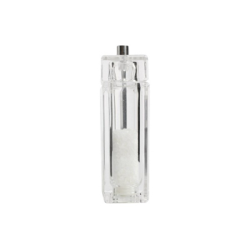 T&G SQUARE SALT MILL CLEAR ACRYLIC 150MM