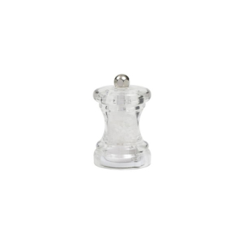 T&G CAPSTAN MICRO SALT MILL CLEAR ACRYLIC 70MM