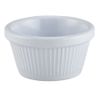 MELAMINE WHITE FLUTED RAMEKIN 2OZ