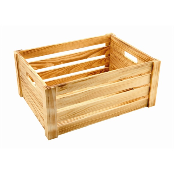 WOODEN CRATE RUSTIC 41 X 30 X 18CM