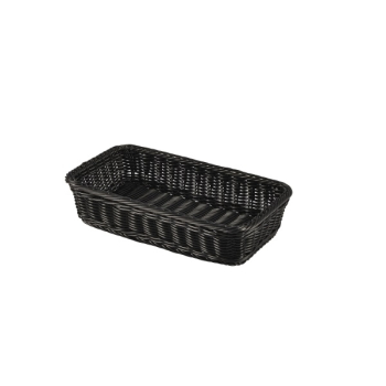 POLYWICKER DISPLAY BASKET GN 1/3 BLACK PWB-13B