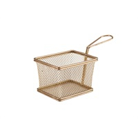 COPPER SERVING FRY BASKET 12.5X10X8.5CM SVB1210C   X6