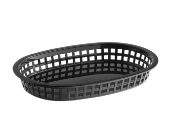 CHICAGO PLATTER BASKETS OVAL 27X18X4CM POLYPROPYLENE BLACK