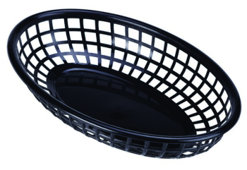 FAST FOOD BASKET BLACK 23.5 X 15.4CM