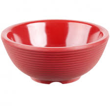 MELAMINE FLUTED RAMEKIN RED 4OZ