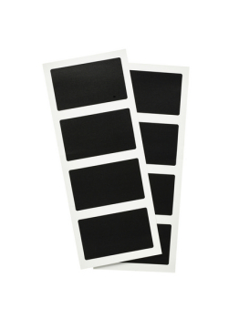 SELF ADHESIVE RECTANGULAR CHALKBOARD SET 8PCS CS-RECT-8