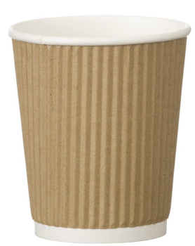 RIPPLE CUP BROWN KRAFT 8OZ