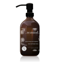 re:mind REFILLABLE GLASS HAND & BODY LOTION 500ML