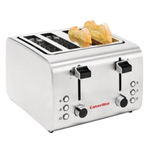 4 SLOT STAINLESS STEEL TOASTER CATERLITE