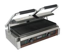 BLIZZARD 3600W DOUBLE CONTACT GRILL TOP&BOTTOM RIBBED