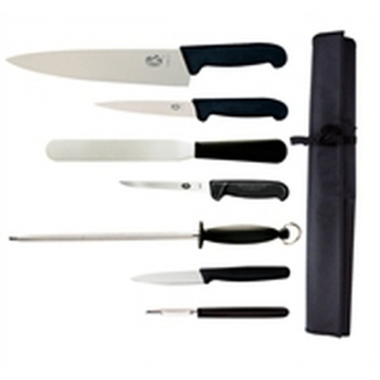 VICTORINOX CHEFS KNIFE SET AND WALLET 7 PIECE 8.5InchCOOKS KNIFE