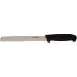 SERRATED BREAD KNIFE 8" BLACK HANDLE