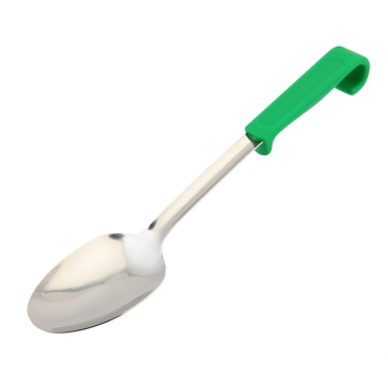 GENWARE PLASTIC HANDLE STAINLESS STEEL SPOON PLAIN GREEN