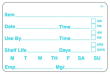 DISSOLVABLE SHELF LIFE LABEL 76X50MM