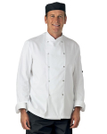 DENNY'S LONG SLEEVE CHEF'S JACKET WHITE EXTRA SMALL