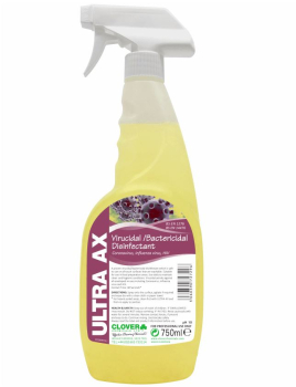 CLOVER CHEMICALS ULTRA AX VIRUCIDAL & BACTERICIDAL DISINFECTANT 750ML