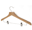 ASLOTEL NATURAL WOODEN HANGER WITH SKIRT CLIP