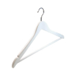 44CM WHITE WISHBONE HANGER WITH BAR & NOTCHES X100